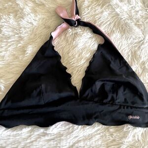 Guess black bikini top Size S